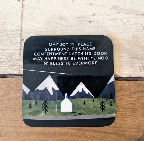 May Joy And Peace Surround This Hame Coaster – honestthistle