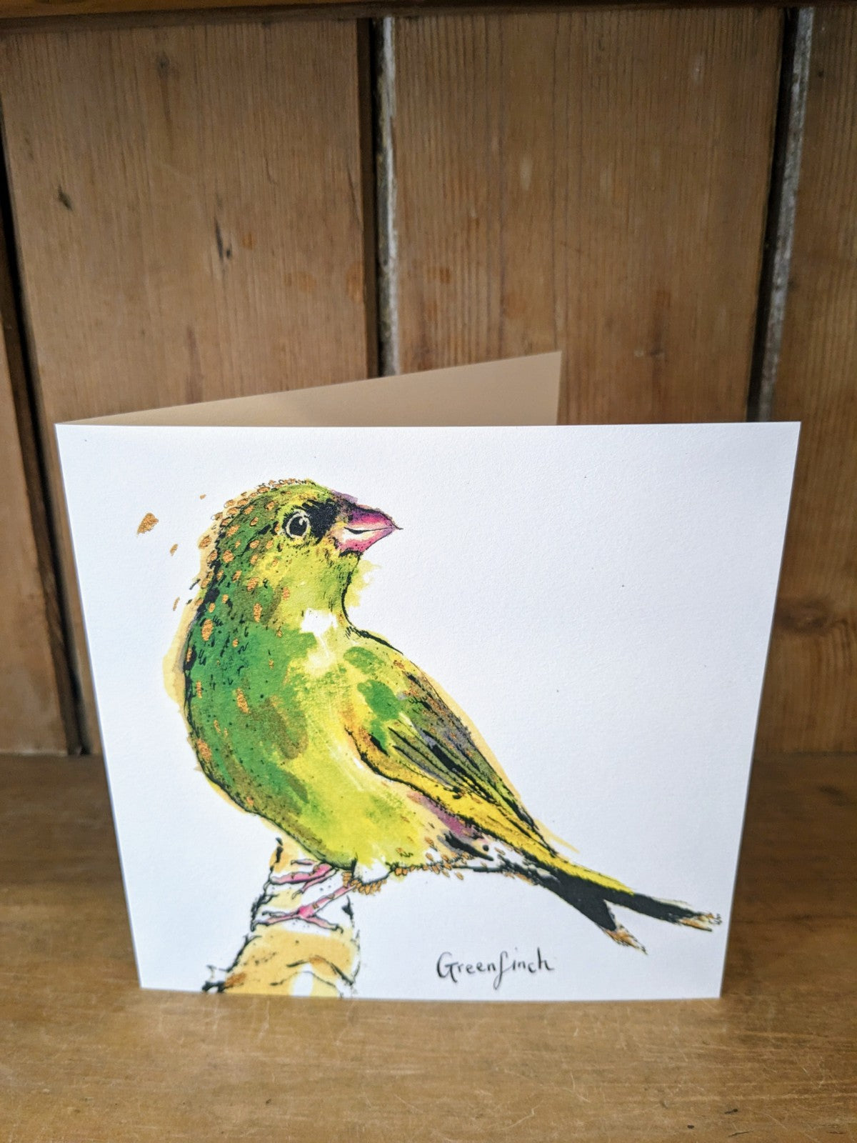 Greenfinch Greetings Card
